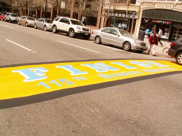 boston marathon map 2011. oston marathon finish line